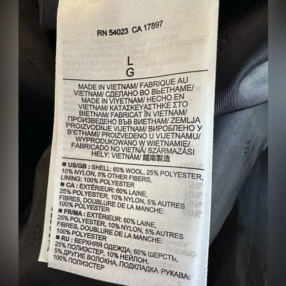 Banana Republic Black Wool Duffle Car-Coat Pea-Coat with Hood- EUC Worn 1x - Picture 10 of 17